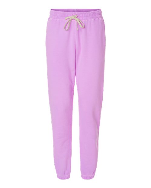 Unisex Garment-Dyed Lightweight Fleece Sweatpants - Neon Violet Front