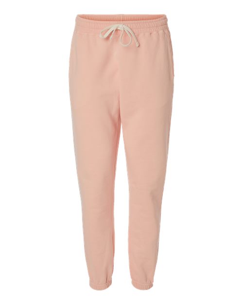 Unisex Garment-Dyed Lightweight Fleece Sweatpants - Peachy Front