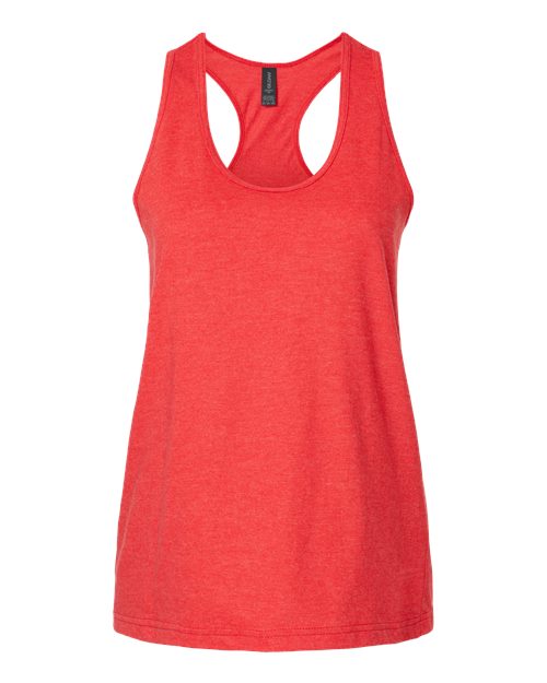Women's Softstyle® CVC Racerback Tank Top - Red Mist Front