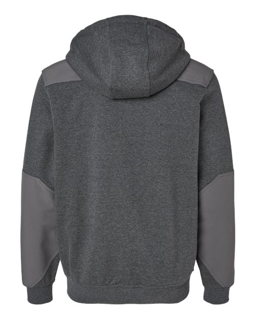 Men's Mission Quarter-Zip Hooded Pullover - Dark Oxford Back
