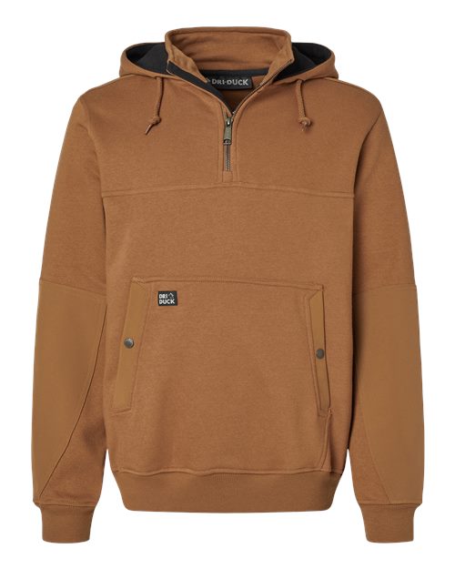 Men's Mission Quarter-Zip Hooded Pullover - Saddle Front