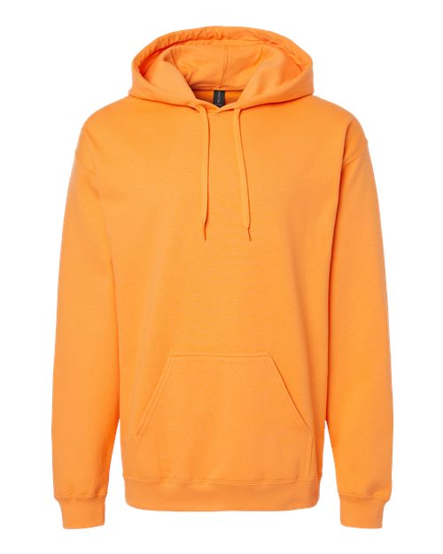 Unisex Softstyle® Midweight Hooded Sweatshirt - Tangerine Front