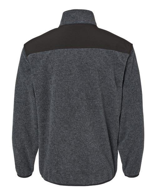 Men's Ranger Melange Fleece Pullover - Charcoal Back