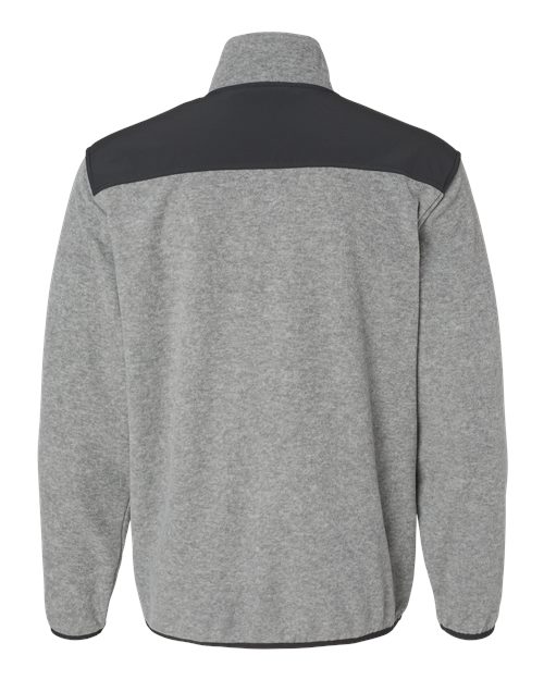 Men's Ranger Melange Fleece Pullover - Platinum Back