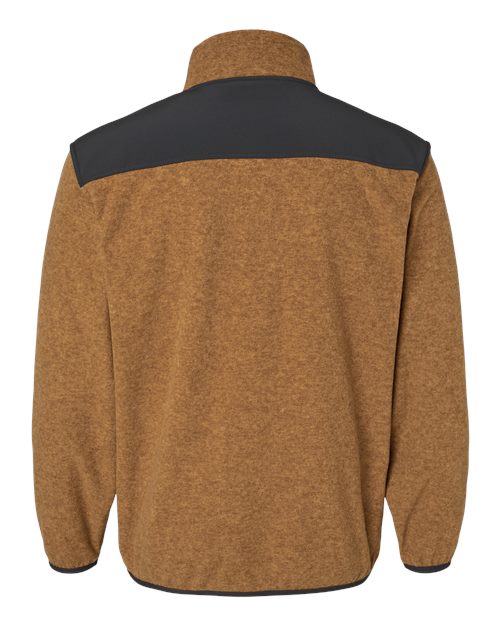 Men's Ranger Melange Fleece Pullover - Saddle Back