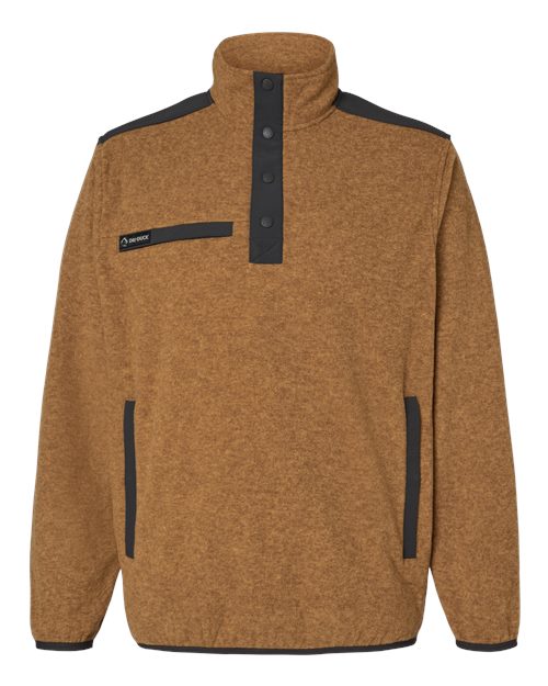Men's Ranger Melange Fleece Pullover - Saddle Front