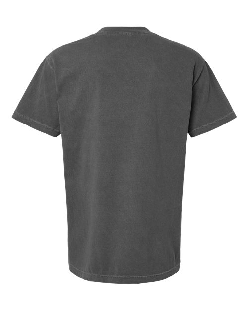 Unisex Garment-Dyed Heavyweight Cotton Tee - Faded Black Back