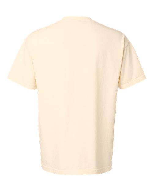 Unisex Garment-Dyed Heavyweight Cotton Tee - Faded Cream Back