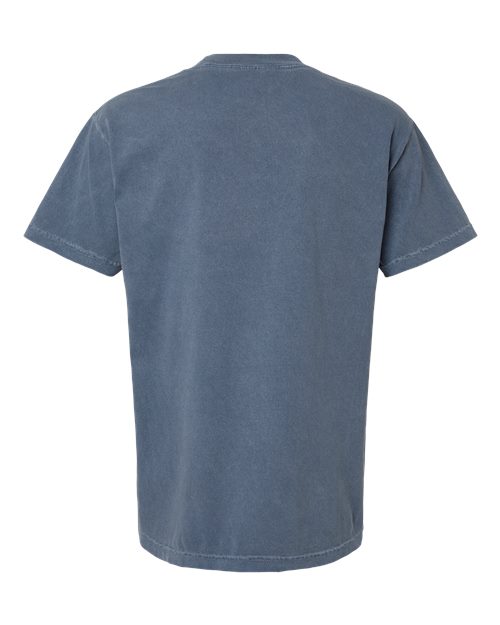 Unisex Garment-Dyed Heavyweight Cotton Tee - Faded Navy Back