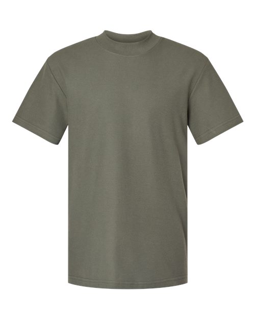 Unisex Pique Mockneck Tee - Lieutenant Front