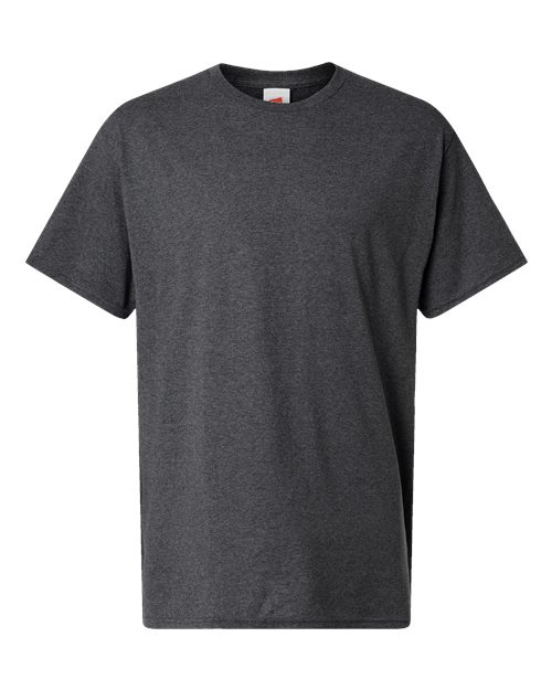 Unisex Essential-T Tall T-Shirt - Charcoal Heather Front