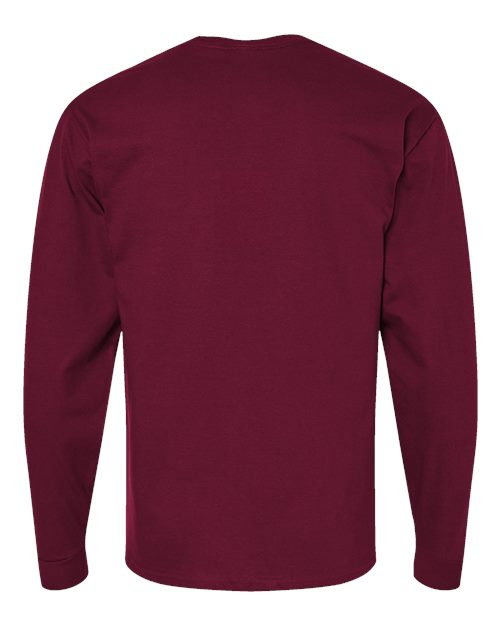 Essential-T Long Sleeve T-Shirt - Athletic Cardinal Back