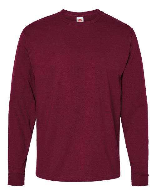 Essential-T Long Sleeve T-Shirt - Athletic Cardinal Front