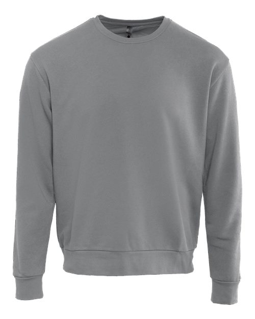 Next Level Unisex Santa Barbara Crewneck Sweatshirt - Lead Grey Front