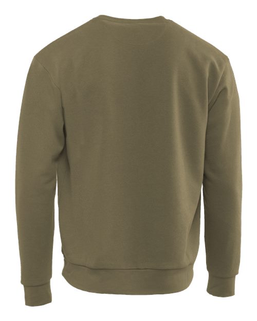 Unisex Santa Barbara Crewneck Sweatshirt - Military Green Back