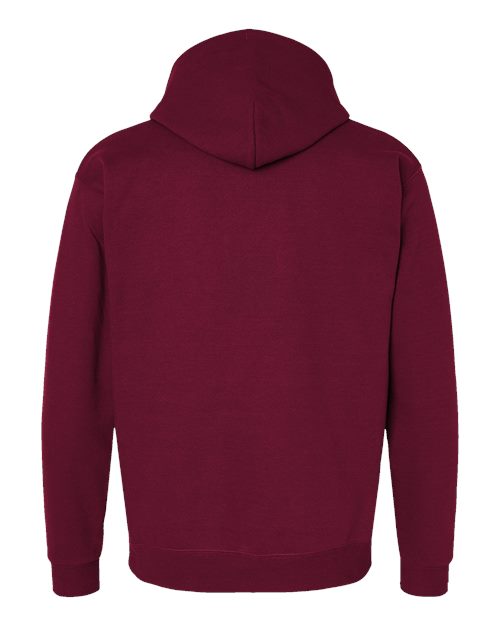 Unisex EcoSmart® Hooded Sweatshirt - Athletic Cardinal Back