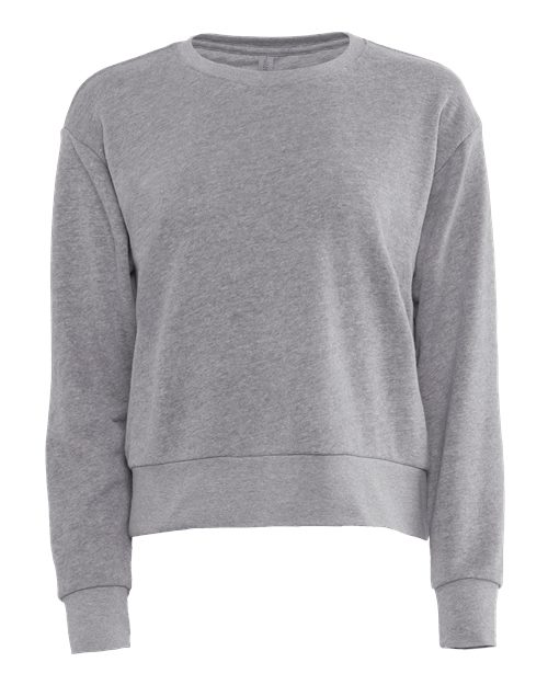 Women's Laguna Sueded Crewneck Sweatshirt - Heather Grey Front