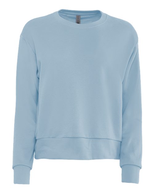 Women's Laguna Sueded Crewneck Sweatshirt - Stonewash Denim Front