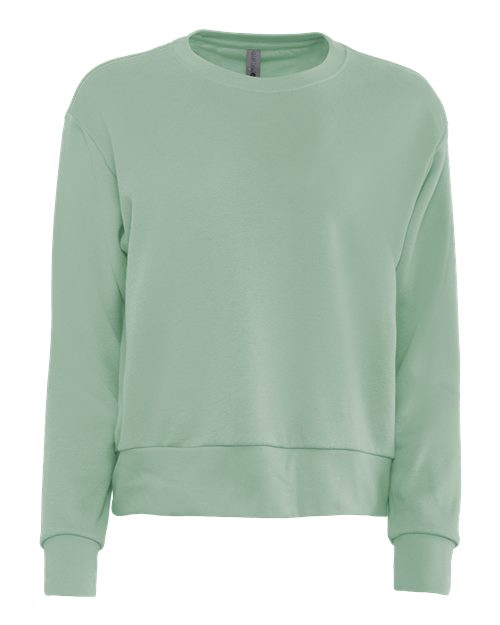 Women's Laguna Sueded Crewneck Sweatshirt - Stonewash Green Front