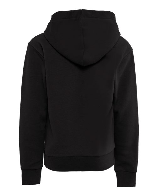 Youth Fleece Hoodie Sweatshirt - Black Back