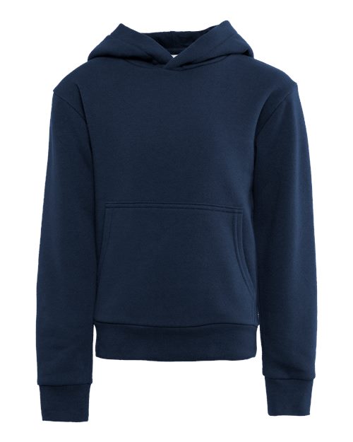 Youth Fleece Hoodie Sweatshirt - Midnight Navy Front