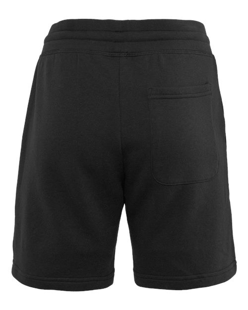 Unisex Fleece Sweat Shorts - Black Back