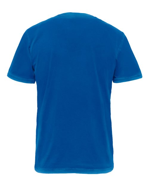 Unisex Soft Wash T-Shirt - Washed Royal Back