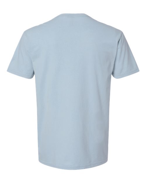 Unisex Soft Wash T-Shirt - Washed Stonewash Denim Back