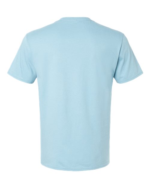 Premium Cotton T-Shirt - Breezy Blue Back