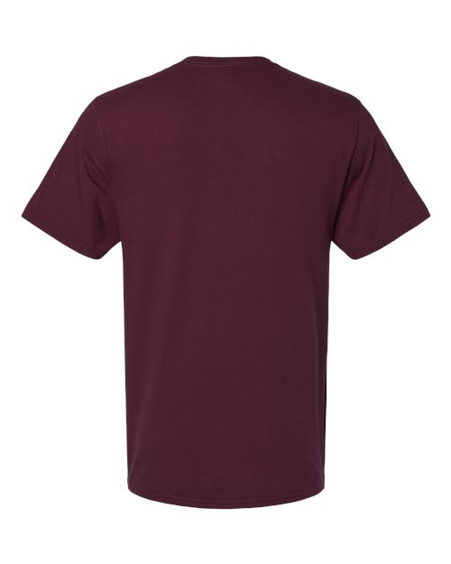 Premium Cotton T-Shirt - Maroon Back