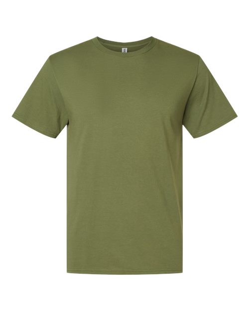 Premium Cotton T-Shirt - Olive Oil Front