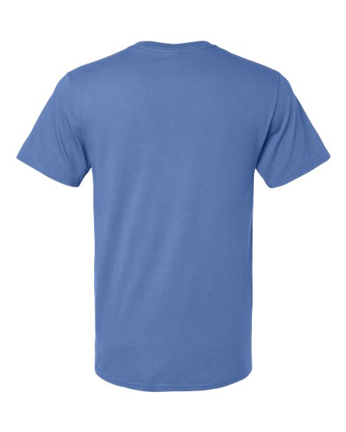 Premium Cotton T-Shirt - Periwinkle Blue Back