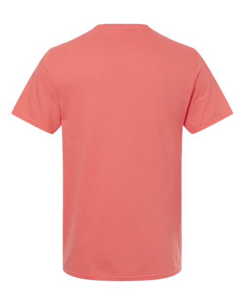 Premium Cotton T-Shirt - Sunset Coral Back