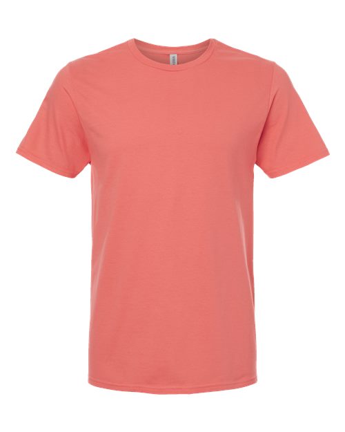 Premium Cotton T-Shirt - Sunset Coral Front