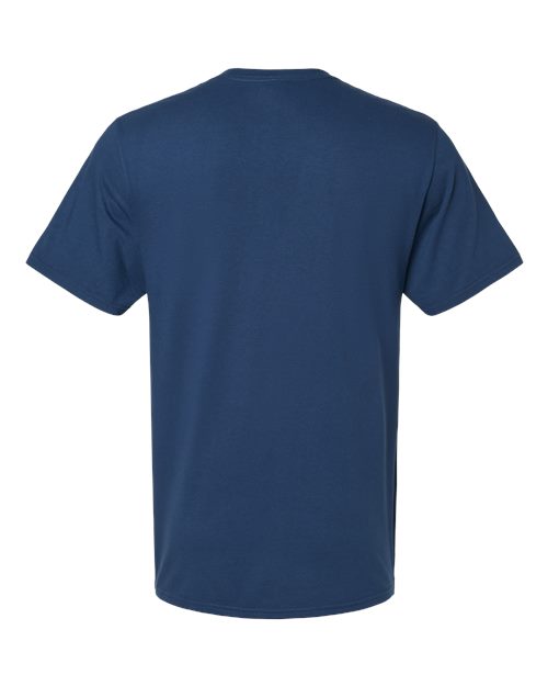 Premium Cotton T-Shirt - Washed Navy Back