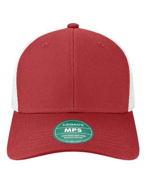 Mid-Pro Snapback Trucker Cap - Cardinal/ White Front