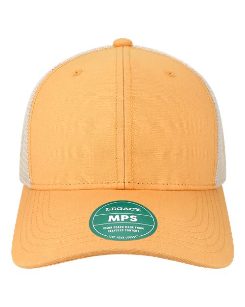 Mid-Pro Snapback Trucker Cap - Peach/ Stone Front