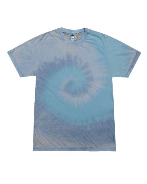 Unisex Festival Tie-Dyed Burnout T-Shirt - Lagoon Front