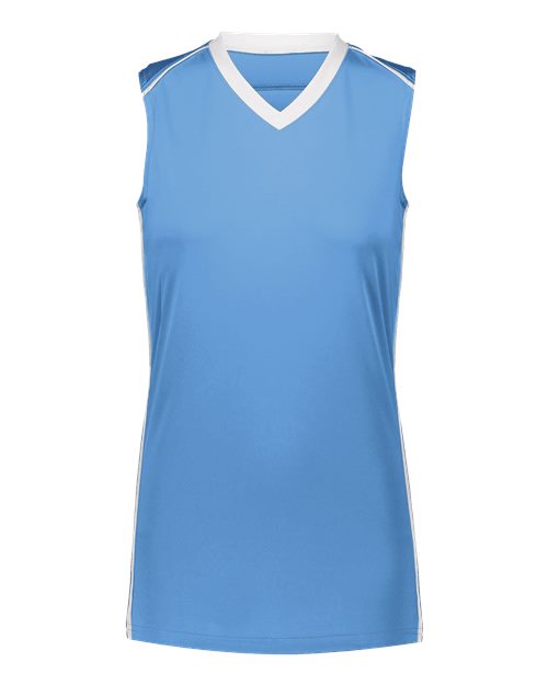 Women's Rover Jersey - Columbia Blue/ White Front