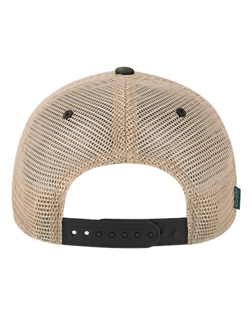 Youth Old Favorite Trucker Cap - Black/ Khaki Back