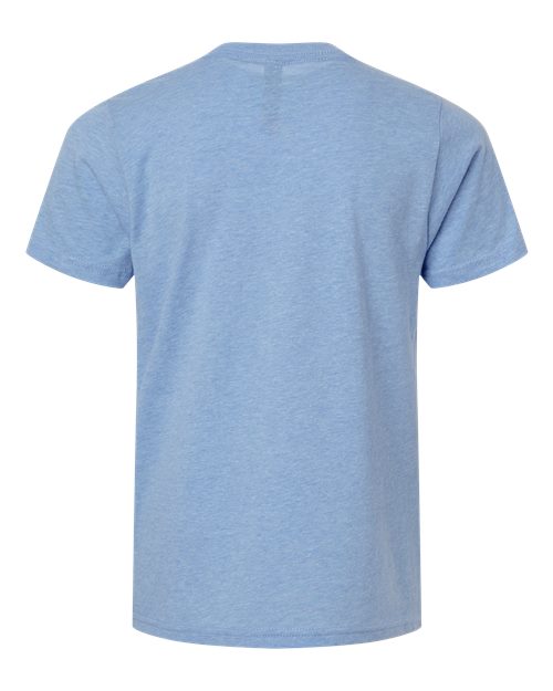 Youth CVC T-Shirt - Heather Columbia Blue Back