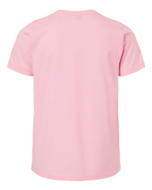 Youth CVC T-Shirt - Heather Light Pink Back