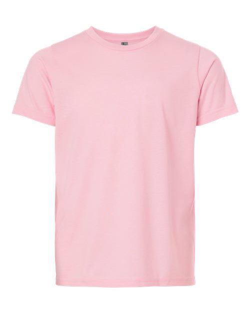 Youth CVC T-Shirt - Heather Light Pink Front
