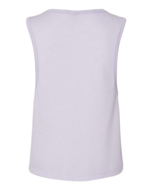 Women's Festival Crop Tank - Lavender Back
