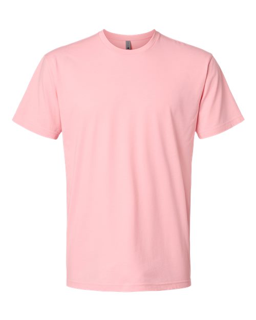 Unisex CVC T-Shirt - Heather Light Pink Front