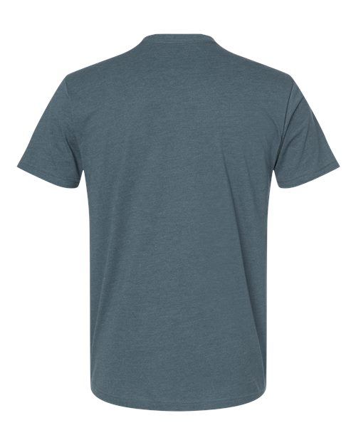 Unisex CVC T-Shirt - Heather Slate Blue Back