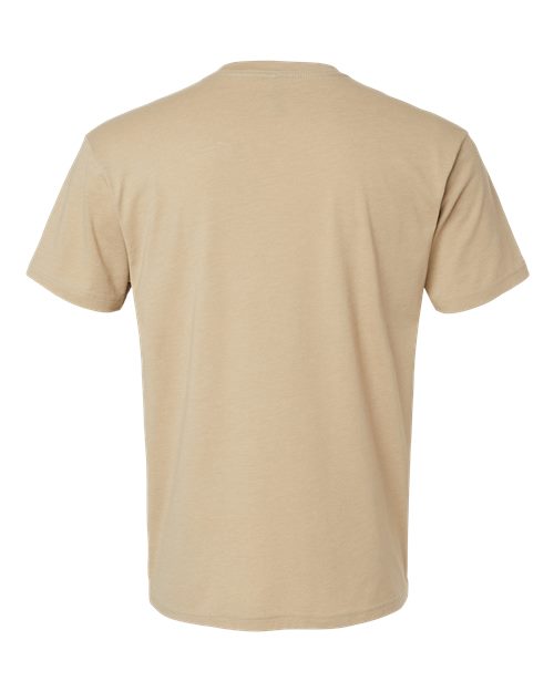 Unisex CVC T-Shirt - Heather Tan Back