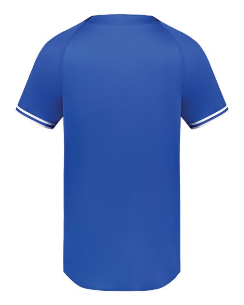 Youth Cutter Henley Jersey - Royal/ White Back