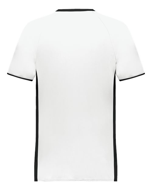 Men's Cutter V-Neck Jersey - White/ Black Back