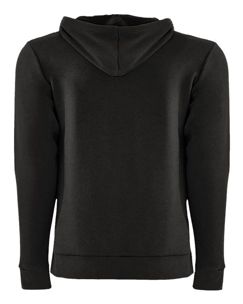 Unisex Santa Barbara Hoodie Sweatshirt - Black/ Black Back
